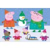 CLEMENTONI Puzzle Prasiatko Peppa: Zima MAXI 104 dielikov