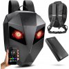 Motocyklový batoh Iron Man LED displej Priestranná vodotesná prilba + powerbanka