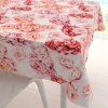 Biante Zamatový štvorcový obrus Tamara TMR-041 Ružovo-červené pivonky na bielom 50x50 cm
