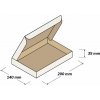 NAKUPIM.SK Poštová kartónové krabica 200 x 140 x 35 mm biela