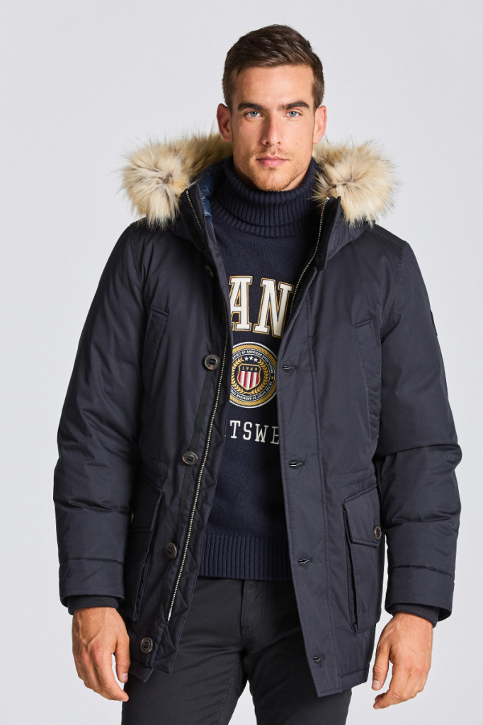 Gant D2. WINTER PARKA čierna