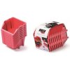 Prosperplast Set úložných boxů 8ks Bineer Short Set 206x118x144 červený
