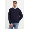 Sveter s prímesou vlny BOSS 50519610 tmavomodrá M