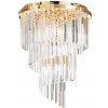 Ideal Lux Ideal Lux - Krištáľový prisadený luster CARLTON 12xE14/40W/230V pr. 50 cm zlatá ID213507 + záruka 3 roky zadarmo