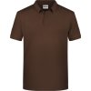 James & Nicholson Polokošile JN 8010, bio bavlna, krátký rukáv, pánská COT02801014503-brown L Hnědá