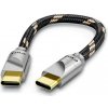 FiiO LT-TC5S 10 cm (Luxusný kábel USB-C na USB-C s podporou rýchleho nabíjania. Celohliníkový kryt konektora, postriebrený medený kábel. Dĺžka 10 cm)