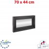 OKNA-HNED.SK Plastové okno 70x44 cm (700x440mm) sklopné (pivničné) biele / antracit