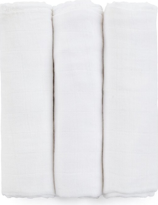 Petite&Mars Sada bambusová mušelínová Moussy Total White 68 x 68 3 ks