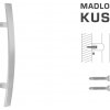 FT - MADLO kód K41C 40x10 mm ST ks Rozteč madla: 400 mm, Dĺžka: 600 mm, Rozmer profilu madla: 40x10 mm NEM - nerez matná (F60)