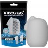 VIBEGGS Blow Misty - vibračný vajíčko masturbátor - biela
