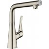 HANSGROHE HG Metris M71 Drezová paková batéria, vzhľad nerezu