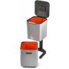 JOSEPH JOSEPH Koše na triedený odpad Totem Compact 40L Steel 30063