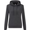 Fruit of the Loom Dámska mikina s kapucňou 62-038-0 Dark Heather Grey XS