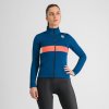 SPORTFUL Cyklistická zateplená bunda - NEO SOFTSHELL W - modrá