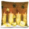 HomeLife LED svietiaca obliečka na vankúš Sviečky 40 x 40 cm + Vankúš Klasik 40 x 40 cm