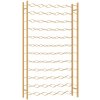 vidaXL Stojan na víno na 72 fliaš zlatý kovový 340913
