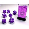 Chessex Sada kostek Chessex Opaque Polyhedral 7-Die Set - Purple with White