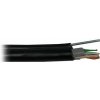 PLANET kabel FTP, drát, 4pár, Cat5e, PE+PVC venkovní dvouplášť, ocelové nosné lanko, Fca (balení 305m)