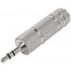 SOLEX Redukcia audio vidlica 1xJACK3,5st-zdierka 1xJACK6,3st KOV AC6M