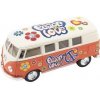 Teddies Klismart Volkswagen Classical autobus na zotrvačník 13cm Oranžová