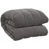 Deka VidaXL polyester 200 cm x 230 cm šedá