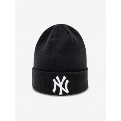 New Era Mlb Cuff Knit Nyy Blk New York Yankees Blkwhi čierna