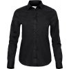 Tee Jays | 4025, Luxusná elastická halenka s dl. rukávom, čierna, S