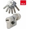 Richter EXR.30/35K.NI cylindrická vložka s gombíkom 30+35K mm, 6 ks kľúčov