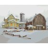 Zuty – Maľovanie podľa čísel – Dom so stodolou v zime (D. Rusty Rust), 40 × 50 cm, plátno 8596530179207