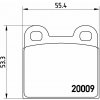 Sada brzdových platničiek kotúčovej brzdy BREMBO P 06 001