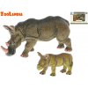 Zoolandia nosorožec/slon s mláďaťom 7-14cm v krabičke - sloník -