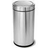 Odpadkový kôš Simplehuman do komerčných priestorov 55 l, hojdacie veko, kartáčovaná nerez oceľ