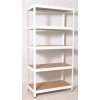 Biedrax Regál 60 x 60 x 180 cm biely 5 políc