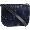TALIANSKE Dámska kožená kabelka malá crossbody Talianska modrá Vera pelle Viera