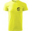 Volejbal lopta prso - Klasické pánske tričko vyššej gramáže - 2XL ( Neonová žltá )