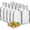 Kinekus Fľaša na alkohol sklo 200 ml, uzáver na závit