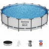 Bazén Bestway® Steel Pro MAX, 56488, kartušová filtrácia, rebrík, plachta, 457x107 cm
