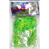 Rainbow Loom Original gumičky 300 kusov žlto zelené