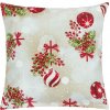 BELLATEX Obliečka VIANOCE 40 × 40 cm 55/123 vianočné gule a cezmína