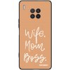 Picasee silikonový černý obal pro Honor 50 Lite - Boss Mama