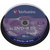Verbatim DVD+R DL 8,5GB 8x, spindle, 10ks (43666)