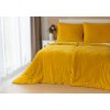 Matějovský Obliečka Posteľná bielizeň - Bavlnený mikroflís HONEY YELLOW Bavlnený mikroflís 1x 140/220, 1x 70/90 140x220+70x90 žltá, hnedá
