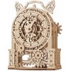 Ugears 3D drevené mechanické puzzle Dekoračný budík