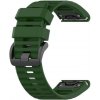 ESES - Sportovní silikonový řemínek tmavě zelený pro Garmin - EasyFit/QuickFit 26mm 1530001963