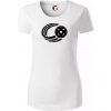 Florbal lopta - Dámske tričko z organickej bavlny Origin (GOTS) - L ( Biela )