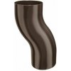 Koleno zvodové odskokové KJG pozink - farebný - RAL 8028 Testa di Moro, Ø 120 mm - RAL 8028 Testa di Moro - Ø 120 mm
