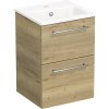 Kúpeľňová skrinka s umývadlom Intedoor TRENTA 40 cm dub halifax prírodný TRE MINI 40 2Z S 80