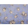 Kaarsgaren Deka flanell fleece 70 x 100 cm Modrá opica