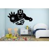 Lepy.sk Samolepka na stenu Iron man + vaše meno Velikost (šírka x výška): 90x55cm, Farebná varianta: Svetlo červená
