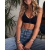 BeChick Černá sportovní podprsenka Luna BeChick ❤